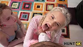 Blonde Slut Betrays Her GF for Landlord’s Massive Shaft