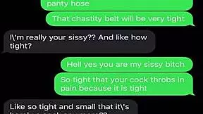 Sexting emasculates my sissy bitch, humiliation