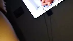 making my cuckold watch my videos fucking with black friend and making him cum in amazon position?