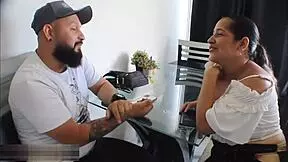 Horny neighbor fulfills her fantasy with creampie in wild vaginal action