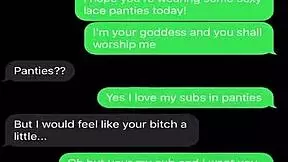 Sexting emasculates my sissy bitch, humiliation