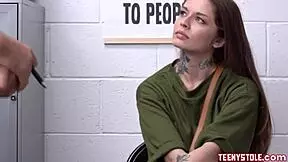 Tattooed Redhead Vanessa Vega Caught Shoplifting Banged By Officer