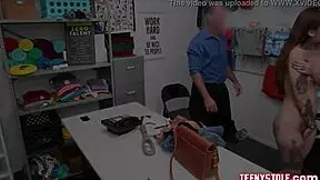 Tattooed Redhead Vanessa Vega Caught Shoplifting Banged By Officer