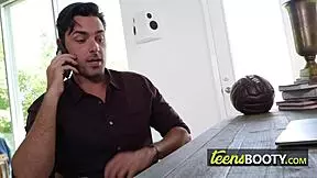 Sarah Wakes Horny Master for Intense Oral and Big Cock Doggy Action