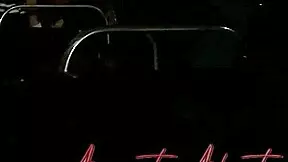 Day 93 of anal: submissive teen rides big cock at night in public.