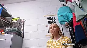 Busty Nympho Thief Caught on Cam Craving a Hard Fuck