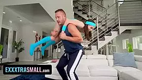 selena's morning workout turns into a fuck fest with danny's huge cock?