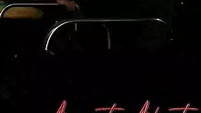 Day 93 of anal: submissive teen rides big cock at night in public.