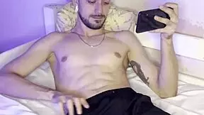 Watch Me Stroke My Muscular Body for Your Milk!