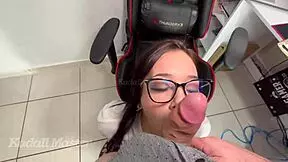 Latina teen student fucks teacher in doggystyle for better grade. Dirty talk fills the room