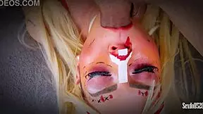 sexy zombie nurse back from halloween party, craving cum in pov with sexdoll 520