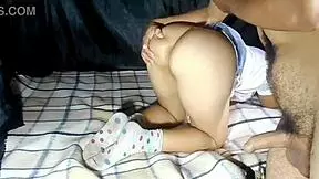 mexican schoolgirl enjoys unprotected sex with oral, vaginal, and anal in real homemade setting. she gets creampied outdoors.