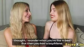 beautiful european blonde tory sweet and freya mayer in dual play session