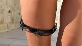 Risky public sex with tall teen influencer!