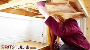 Damn! Victoria Greene sucks cock and gets drenched in cum!