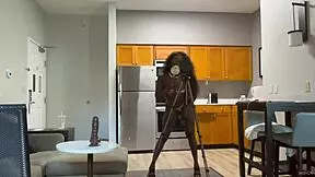 So, Lola Black was just chilling, licking a lollipop live with her sexy ebony vibe.