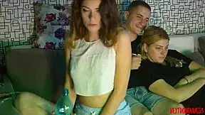 Just chilling with Lulacum69 on webcam, watching this blonde teen 18+ roommate hit orgasm in part 2.