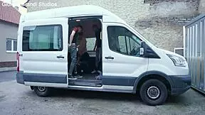 hitchhiker gets picked up for a wild ride with multiple partners