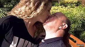 How does a skinny nympho handle a rich oldman’s doggystyle?