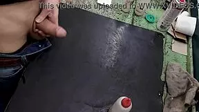Masturbating on My Workbench at Work Feels So Naughty! 😈