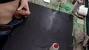 Masturbating on My Workbench at Work Feels So Naughty! 😈