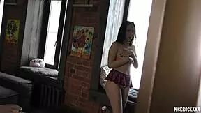 Oh fuck, I accidentally banged my step sister's friend with that tight round ass 18 y o