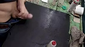 Masturbating on My Workbench at Work Feels So Naughty! 😈