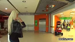 Ravishing Czech teen gets seduced in a shopping centre, clothes ripped for hardcore POV fucking.