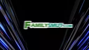 Family visit turns into hot group threesome with cousin