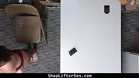 teen caught shoplifting faces rough doggystyle police interrogation