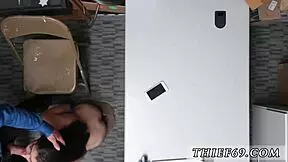 The officer says, 'Prove those items are yours, girl.'