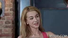 She watched her boyfriend as she fucked the old man hard, reaching orgasm in the hardcore session.