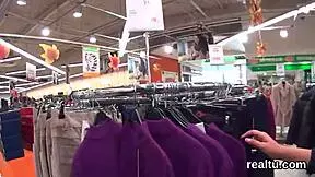 Ravishing Czech teen gets seduced in a shopping centre, clothes ripped for hardcore POV fucking.