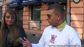 Casual teen 18+ hottie Lafee fucked hard by a random pickuper.