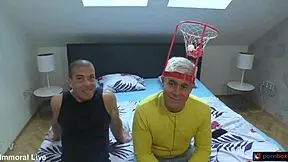 football fans threesome with stepson