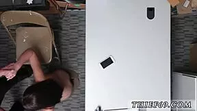 The officer says, 'Prove those items are yours, girl.'