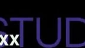 British blonde student nurse in uniform edges to orgasm with fucking machine