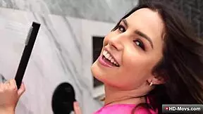 Petite Ebony Babe Feels Horny, Wants Licking And Ass Action Before Home