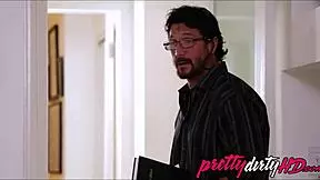 Step dad caught and fucked horny teen 18+ elsa jean