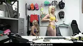hot dirty stepsisters team up and shoplift - myshopsex
