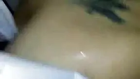 Sloppy sucking on big black cock