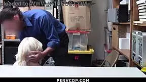 Teen Suspect Attempts To Convince The Guard Of Her Innocence With Hardcore Domination In Garage.