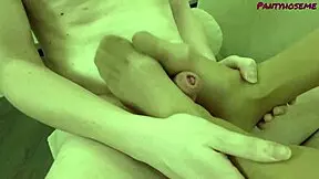 Petite Helena gets PANTYHOSE RIPPED and FUCKED