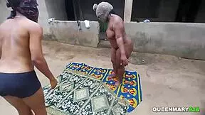 Community Sex-Hunters Fucked Horny Girls In Grandpa's Native House!