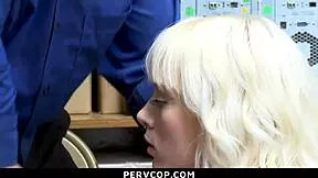 Teen Suspect Attempts To Convince The Guard Of Her Innocence With Hardcore Domination In Garage.