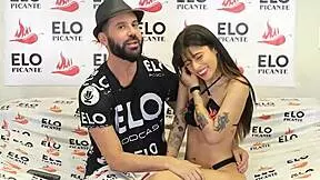 mells blanco takes bon bon bum challenge in petite 18+ casting interview 😏🇨🇴