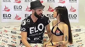 mells blanco takes bon bon bum challenge in petite 18+ casting interview 😏🇨🇴