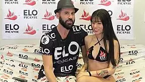 mells blanco takes bon bon bum challenge in petite 18+ casting interview 😏🇨🇴