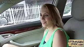 Innocent teen hitchhiker gets spied on and fucked outdoors!