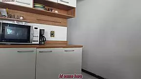 Risky foreplay with husband's friend in the shower, almost getting caught in this brazilian amateur fetish.